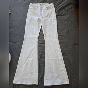 HUDSON Holly White Flared Jeans Sz 30